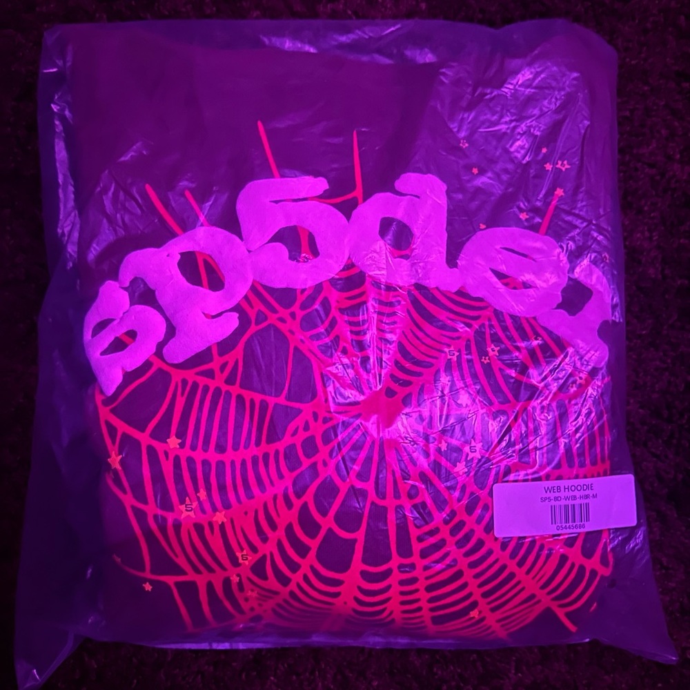 SP5DER P*NK HOODIE BROWN